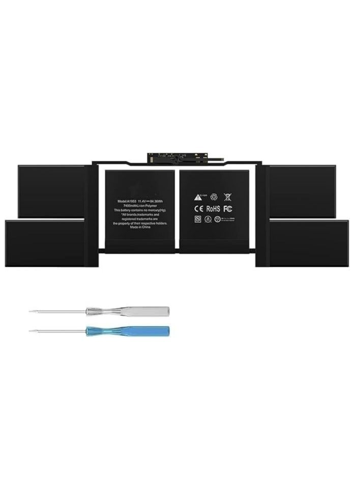 A1990 A1953 Replacement Battery for MacBook Pro 15-Inch (2018–2019) – 11.4V 84.36Wh - Image 1